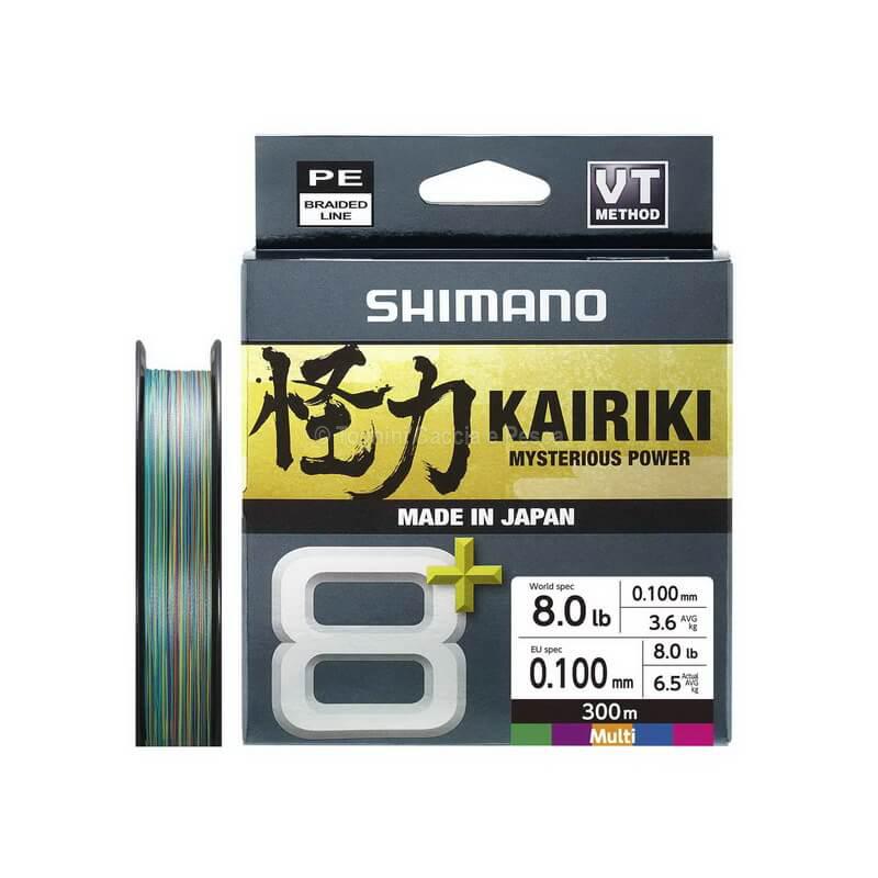 SHIMANO KAIRIKI 8+ 300mt. MULTI COLOR 0.100mm.
