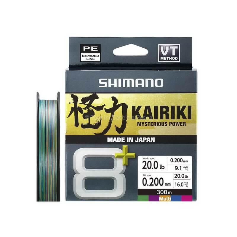 SHIMANO KAIRIKI 8+ 300mt. MULTI COLOR 0.200mm.