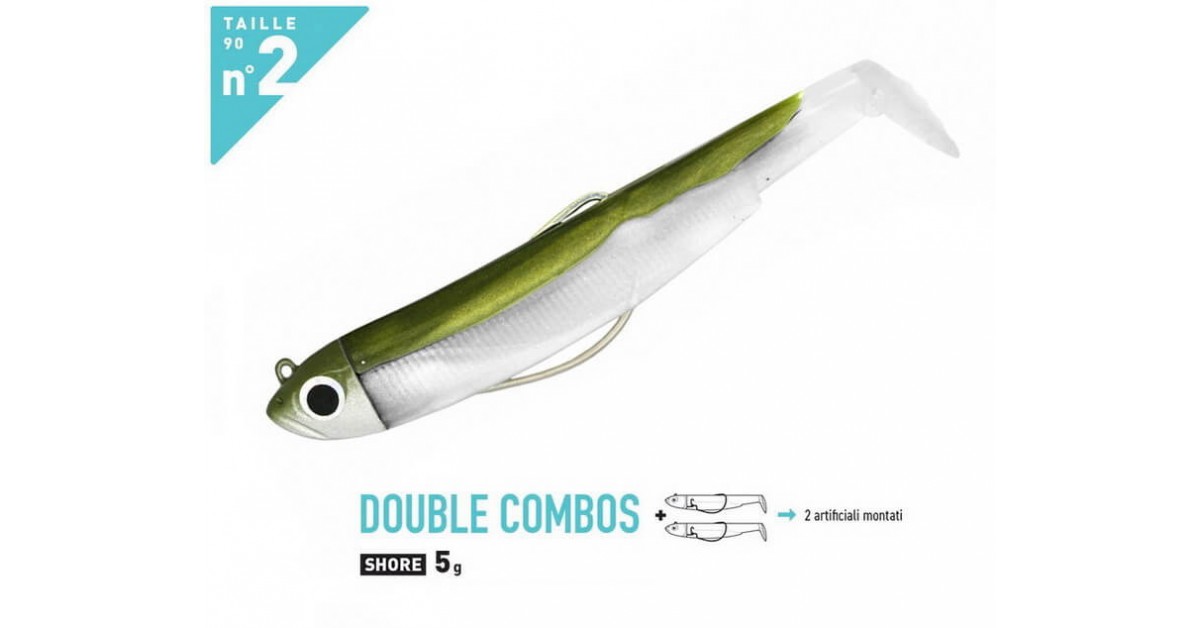 Fiiish Black Minnow Double Combo 120mm/5" - 2 montés