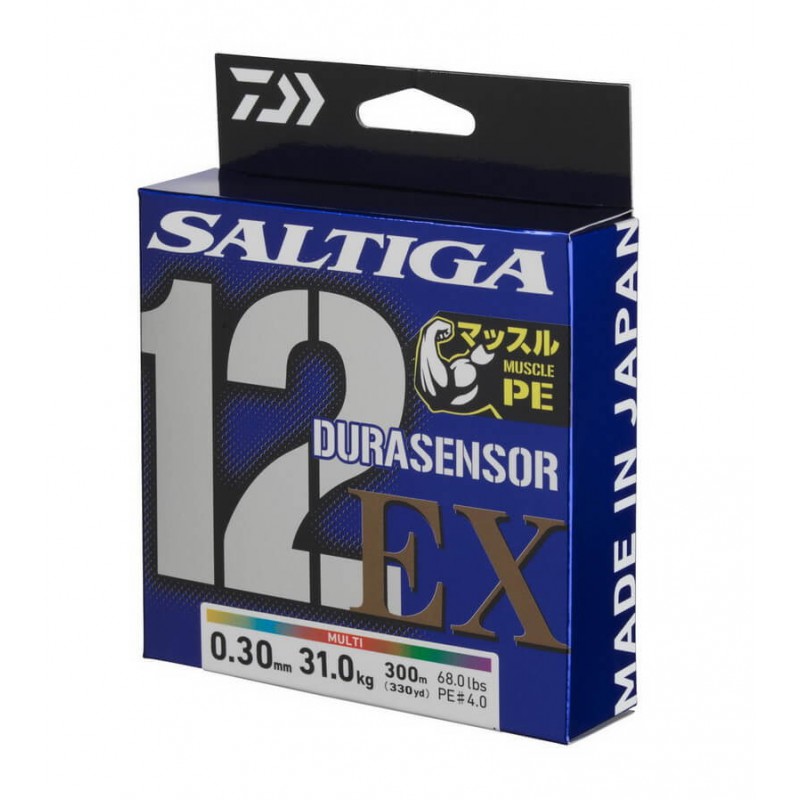 Daiwa PE Line UVF Saltiga Dura X12EX+Si3 300m #8 118lb - Signal Red - Neuf