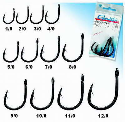 Ganci Gamakatsu 60415-25 NS – 25 Pezzi Misura 5/0 – Jig Piombati 90° Filo Pesante Nero - Foto 3
