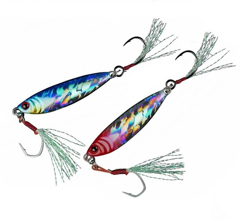 5 Pezzi Colt Sniper Metal Jig 60g: Esche Da Pesca Verticale A Forma Di Coltello - Per Luccio, Spigola E Pesce Azzurro, In Verde Accattivante