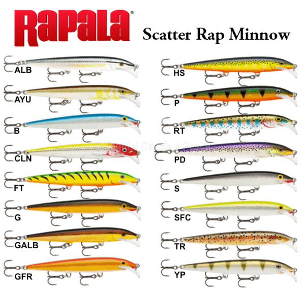RAPALA SCATTER RAP MINNOW | ESCHE | ARTIFICIALI | Tognini Caccia e Pesca