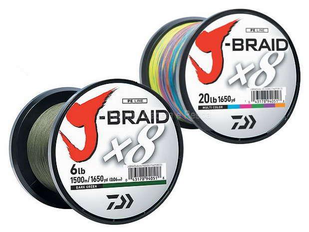 Daiwa J Braid X8 - Tresse 8 Brins 1500m | Multicolor 28/100 | 58lbs